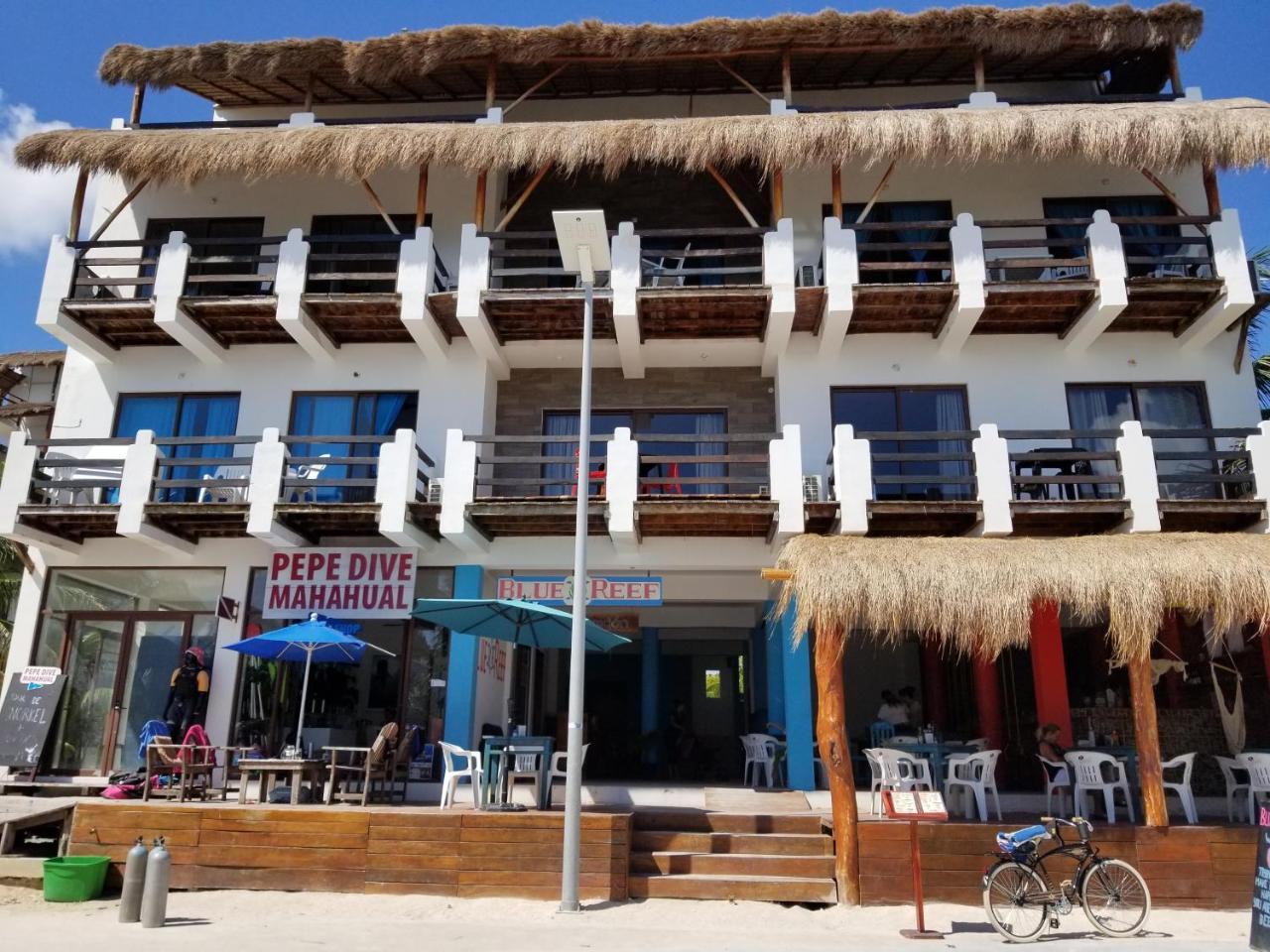 Hotel Blue Reef Frente Al Mar Mahahual Dış mekan fotoğraf