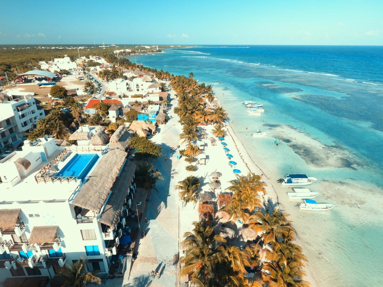 Hotel Blue Reef Frente Al Mar Mahahual Dış mekan fotoğraf