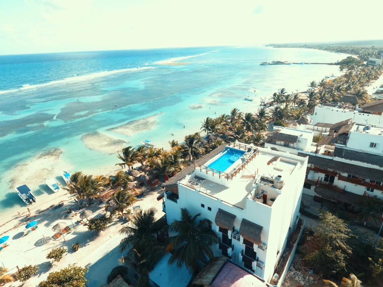 Hotel Blue Reef Frente Al Mar Mahahual Dış mekan fotoğraf