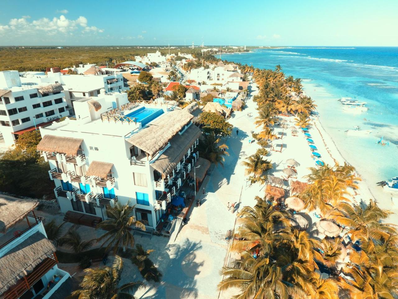 Hotel Blue Reef Frente Al Mar Mahahual Dış mekan fotoğraf